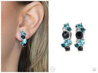 Cosmic Celebration - Blue Clip-on Earring