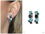 Cosmic Celebration - Blue Clip-on Earring