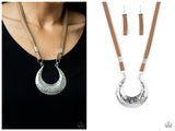 Majorly Moonstruck - Brown Necklace