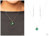 Kiss Me, Im Irish - Green Necklace