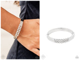 Doubled Down Dazzle - White Bracelet