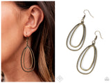 Lend Me Your Lasso - Brass Earring