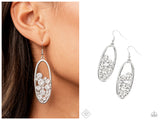 Prismatic Poker Face - White Earring
