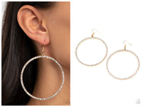 Wide Curves Ahead - Gold Earring