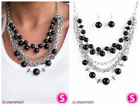 When On Wall Street - Black Necklace