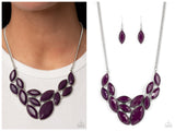 Glitzy Goddess - Purple Necklace