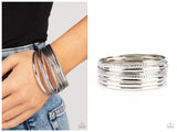 Stackable Shimmer - Silver Bracelet