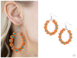 Festively Flower Child - Orange Earring