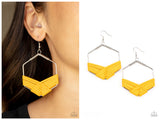 Suede Solstice - Yellow Earring