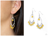Glassy Grotto - Yellow Earring
