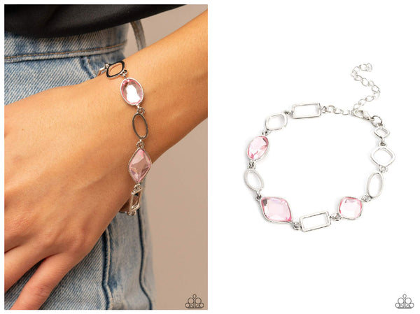 Dazzle for Days - Pink Bracelet