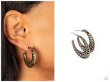 Wanderlust Wilderness - Brass Hoop Earring