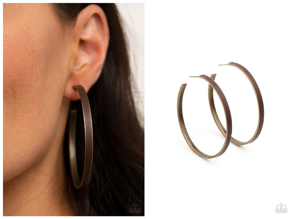 Fearless Flavor - Brass Hoop Earring