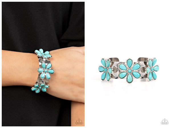 Desert Flower Patch - Blue Bracelet