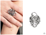 Flirtatiously Flowering - White Ring