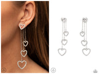 Falling In Love - White Post Earring