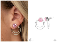 Word Gets Around - Pink Post Earring