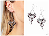 Commanding Candescence - Purple Earring