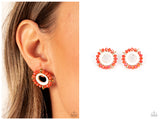 Nautical Notion - Orange Post Earring