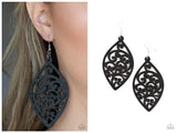 Coral Garden - Black Earring
