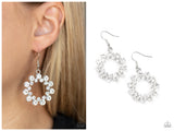 Champagne Bubbles - White Earring