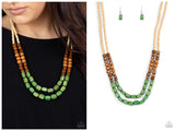 Bermuda Bellhop - Green Necklace