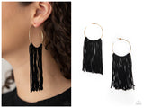 Flauntable Fringe - Gold Hoop Earring