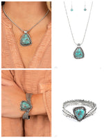 Turquoise and Silver Set