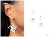 Botanical Bonanza - White Earring