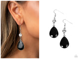 Smile for the Camera - Black Earring