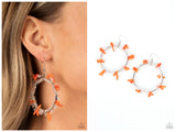 Ocean Surf - Orange Earring