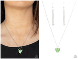 Butterfly Prairies - Green Necklace