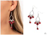 Coming in Clutch - Red Earring