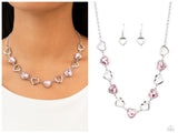 Contemporary Cupid - Pink Necklace
