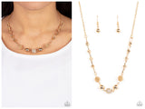 Taunting Twinkle - Gold Necklace