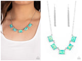 Opalescent Oblivion - Blue Necklace