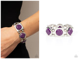 Asymmetrical A-Lister - Purple Bracelet