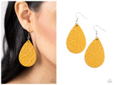 Stylishly Subtropical - Yellow Earring