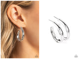 Champion Curves - Silver Hoop Earring
