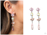 Rock Candy Elegance - Pink Post Earring