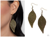 Leafy Luxury - Green Earring