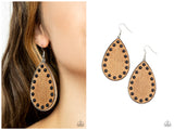 Rustic Refuge - Black Earring