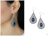 Metro Masquerade - Blue Earring