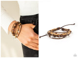 Run The Rapids - Brown Bracelet