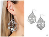 Festive Foliage - Black Earring