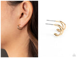 Charming Crescents - Gold Hoop Earring