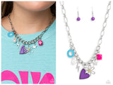 Living in CHARM-ony - Purple Necklace
