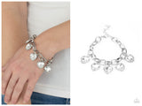 Candy Heart Charmer - White Bracelet