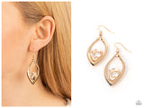 Beautifully Bejeweled - Gold Earring