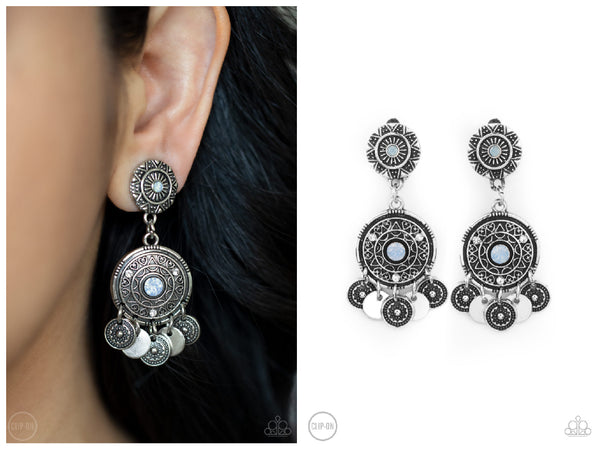 A DREAMCATCHER Come True - Blue Clip-on Earring